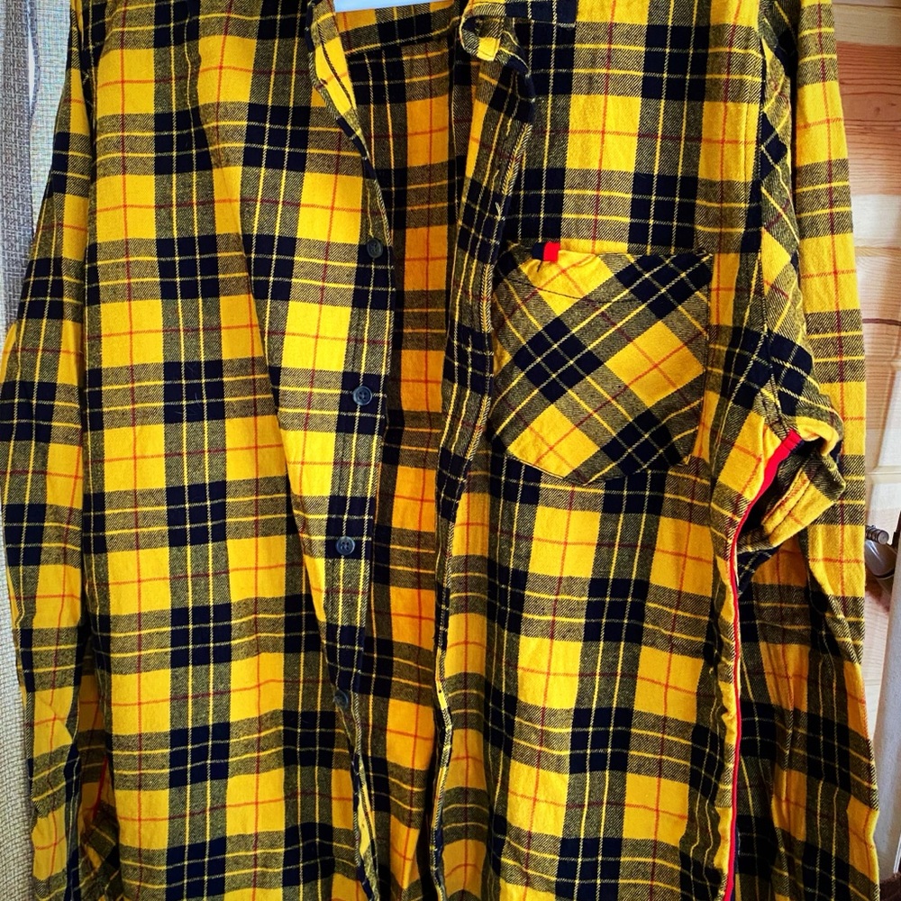 Button up plaid shirt